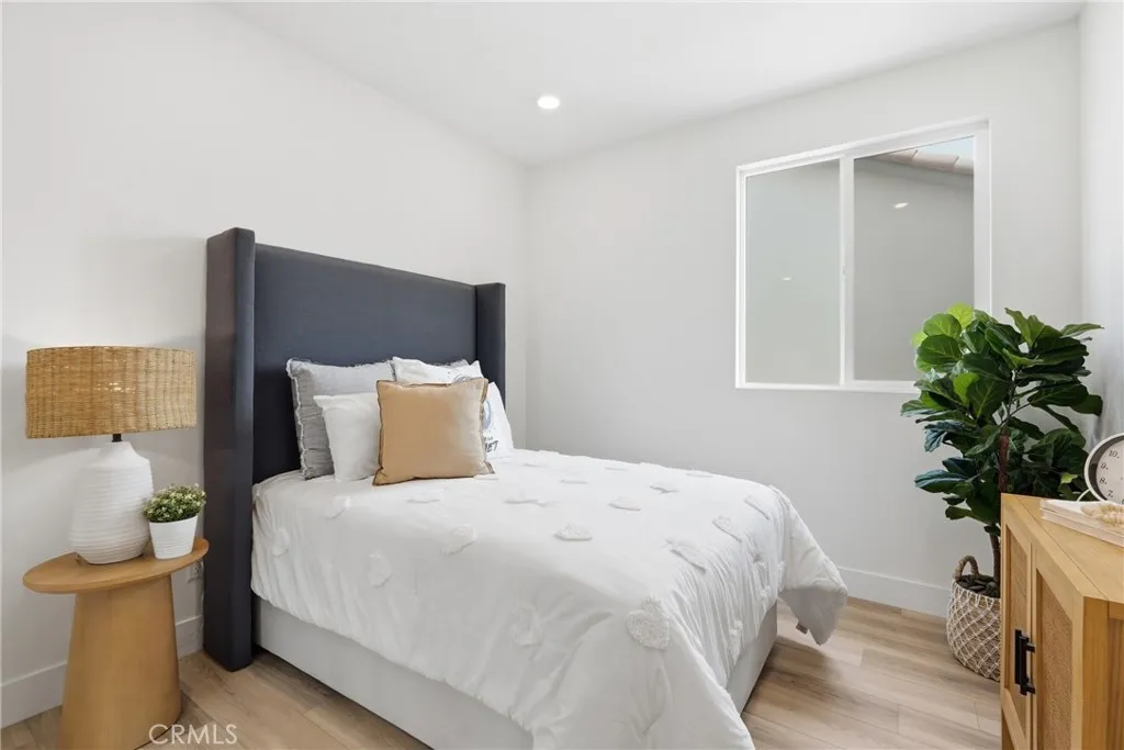 Bright and versatile bedroom designed to adapt to changing lifestyle needs.