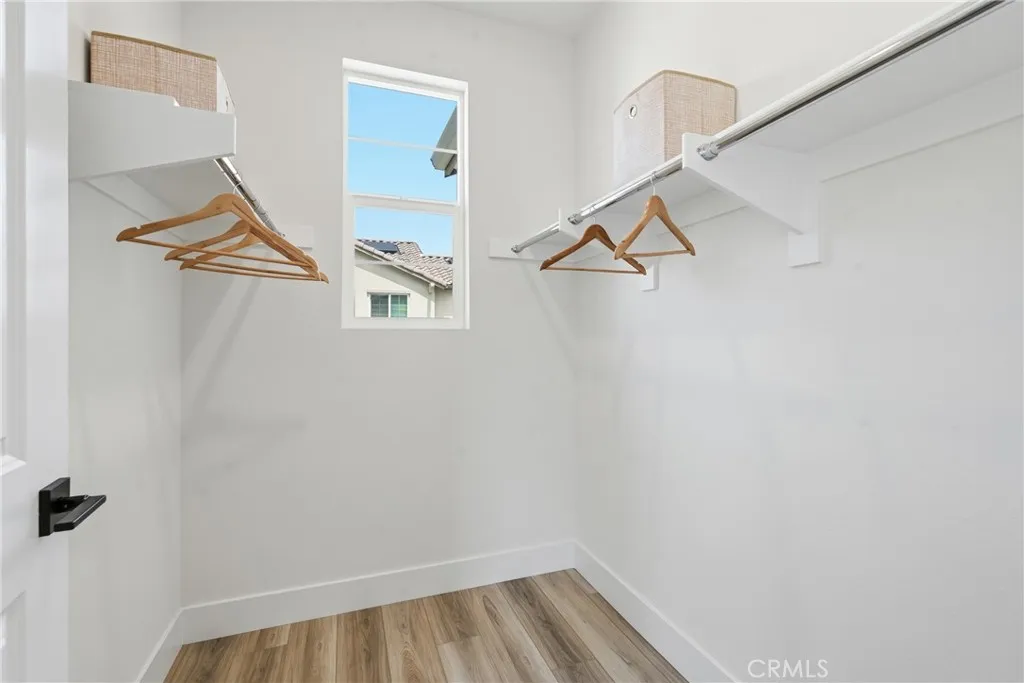 Generous storage and organization space within the primary suite.