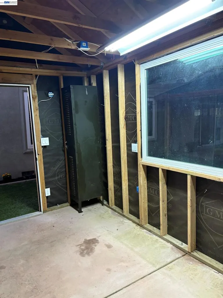 Inside of shed