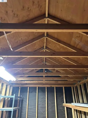 Inside of shed