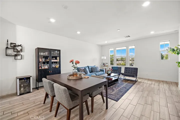 Dining area, open floorplan concept.