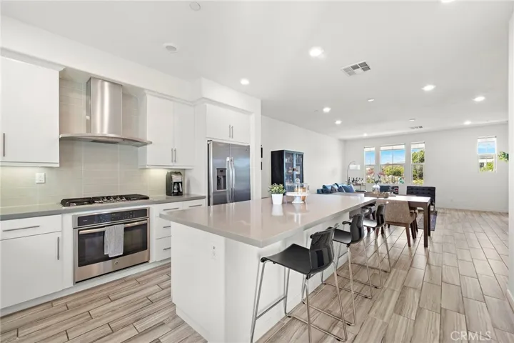 Large open kitchen.