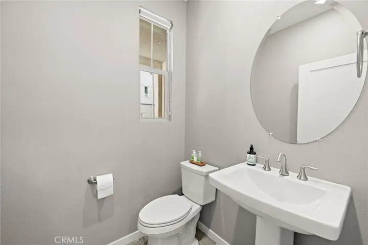Half bath on main living space