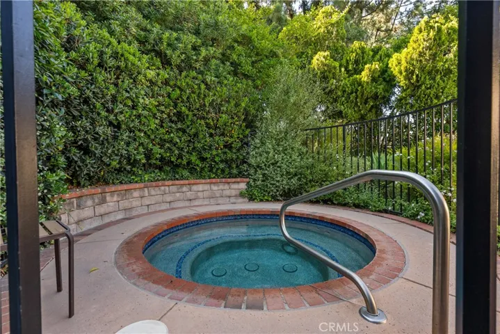 Backyard gated Spa