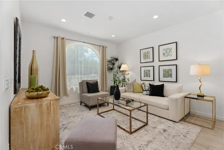 Natural light filled Living room