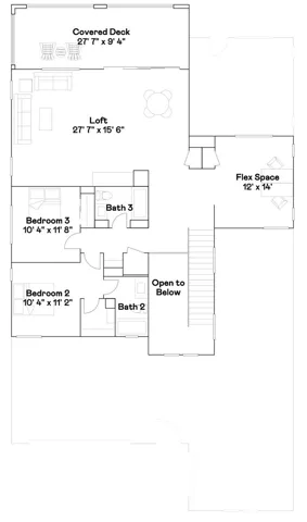 Residence 1 - level 2 floorplan