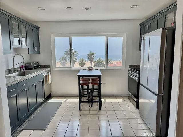 Kitchen with Ocean and Santa Monica Pier views