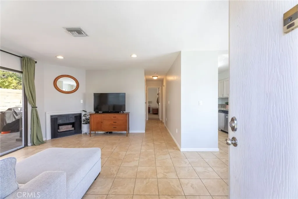 Open Living Area with Cozy Fireplace