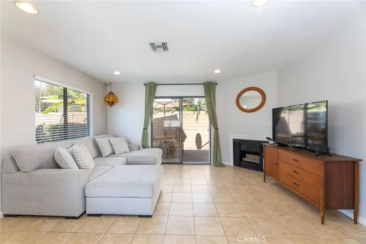 Spacious Living Area with Patio Access