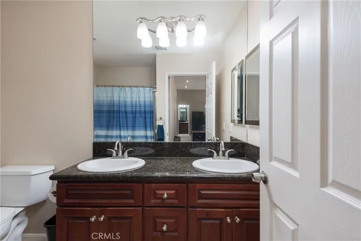 Attached bathroom in primary