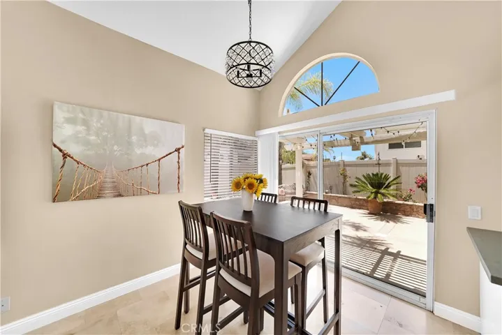 Dining area.  Lots of light all day long.