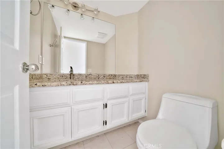 Downstairs powder room.