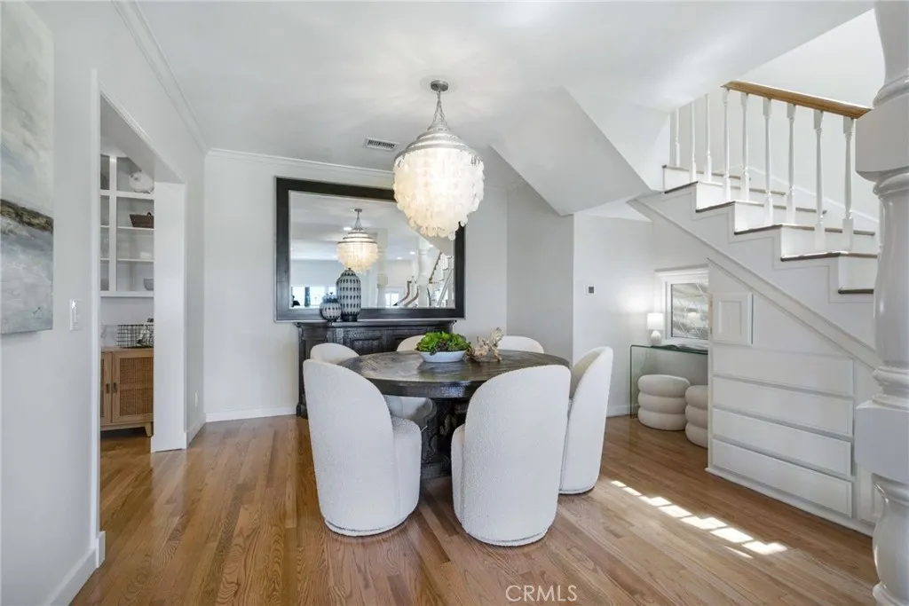 Cozy dining room with built-in storage and nook