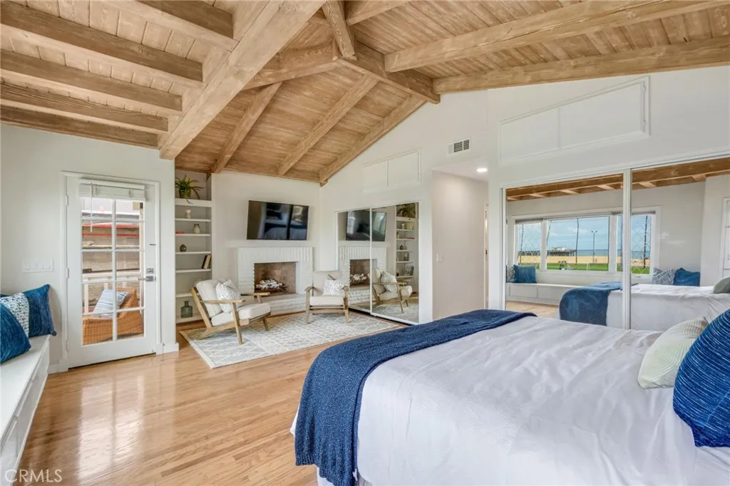 Take in the sights from the corner balcony from the primary bedroom