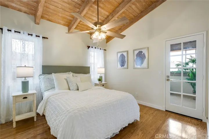 Guest bedroom with adjacent bonus room