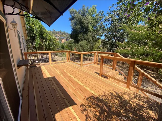 Large deck for entertaining.