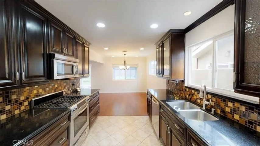 Kitchen to dining area