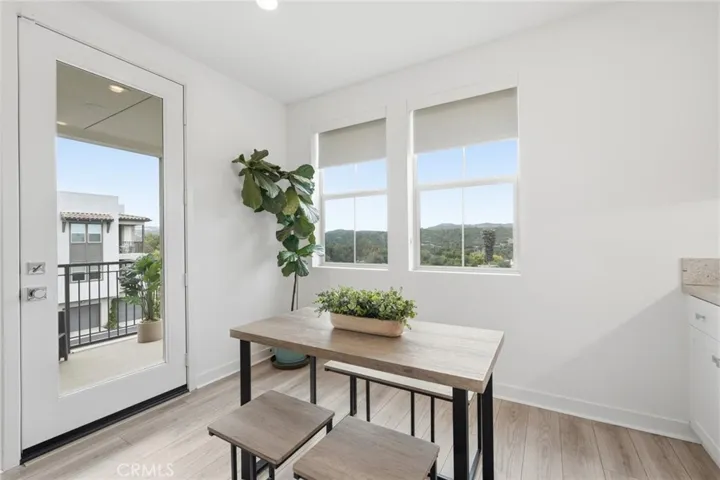 Dining Room and Balcony Door