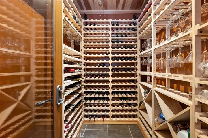 Climate controlled wine room