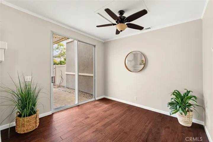 Slider to private patio
