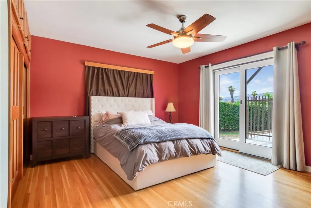 Primary Bedroom with Slider to backyard