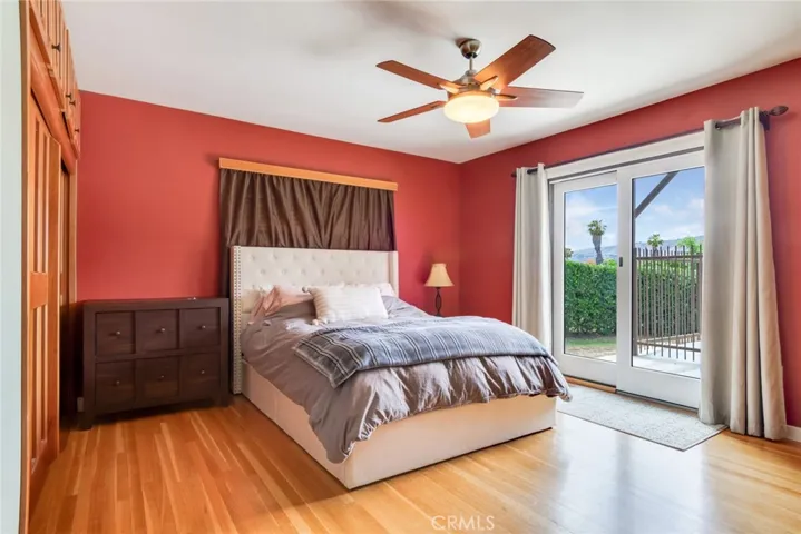 Primary Bedroom with Slider to backyard