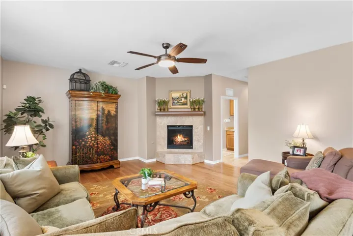Family Room Fireplace View
