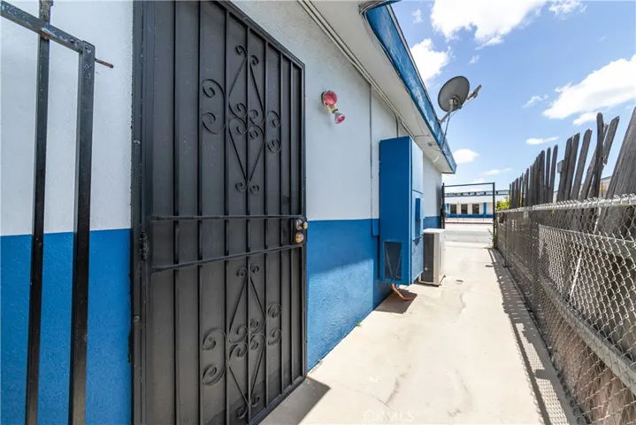 Right side of property facing Paramount Blvd.