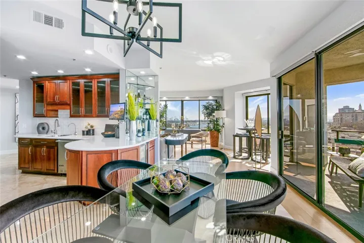 Custom cabinets in this gourmet kitchen with Vicking & Subzero