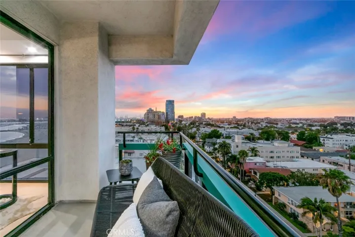 Your private balcony at twilight