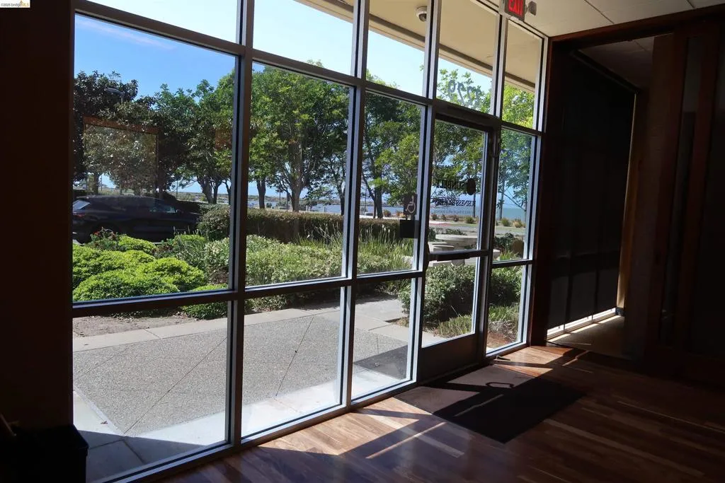 Looking out from lobby