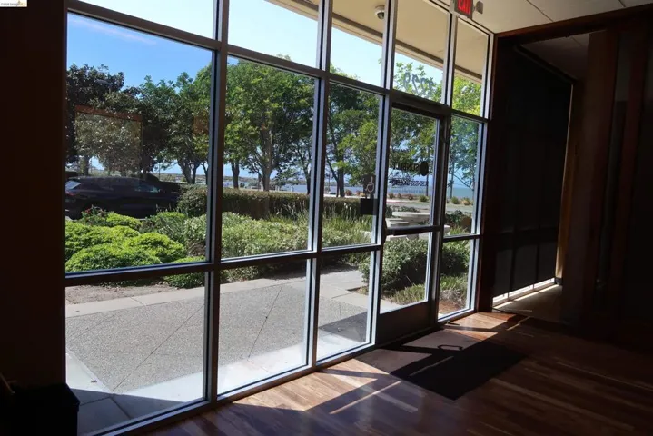 Looking out from lobby