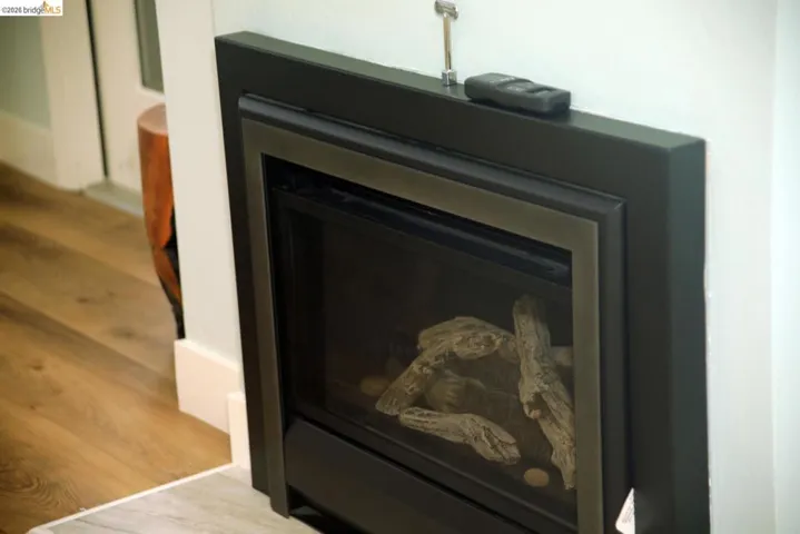 Electric Fireplace with vent to Bedroom #2