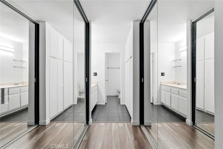 Closet of ensuite primary bedroom