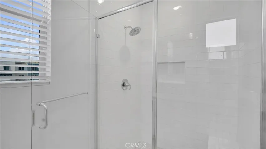 Oversized walk-in shower.