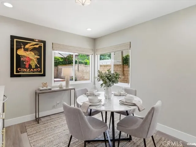 This photo is digitally staged with the dining set