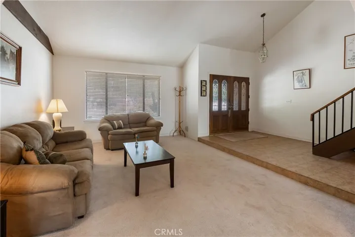 Living room and front entry