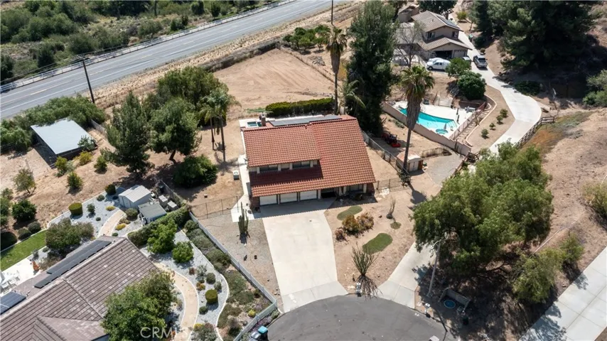 Aerial view from front