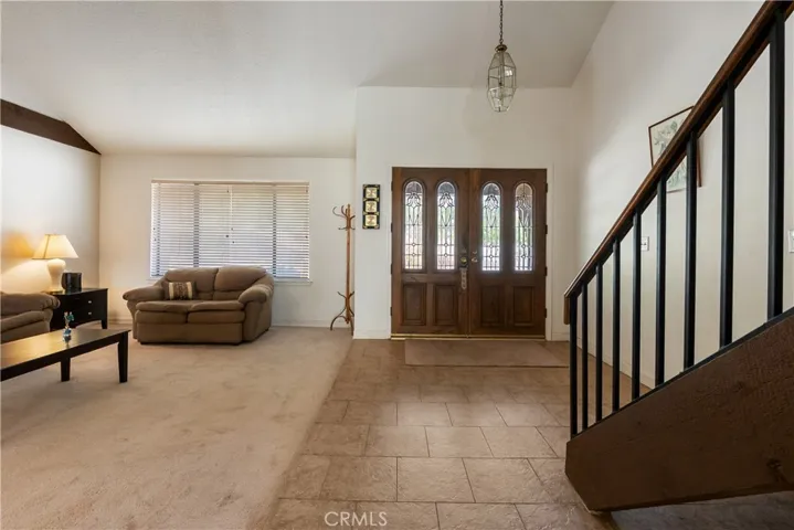 Front entry and living room