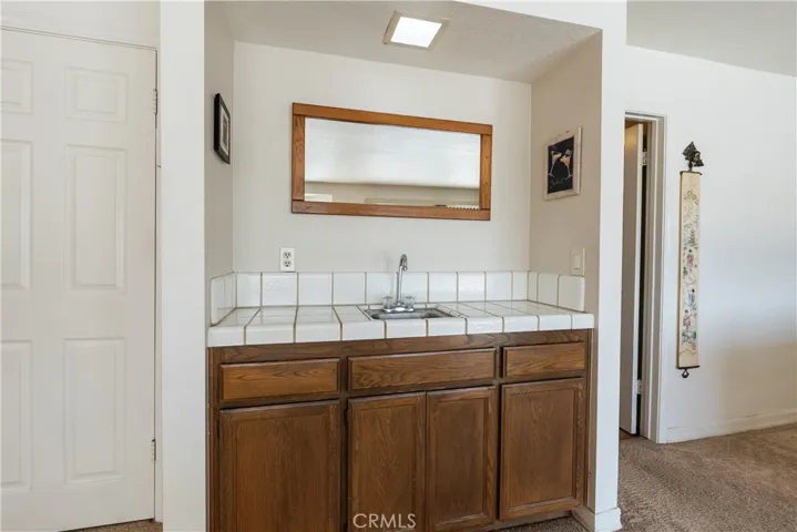 Downstairs wet bar in den