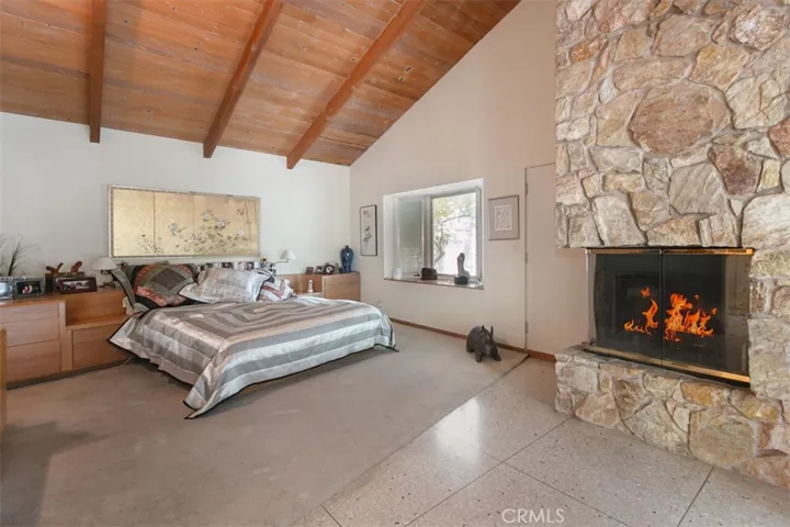 Primary Bedroom with fireplace