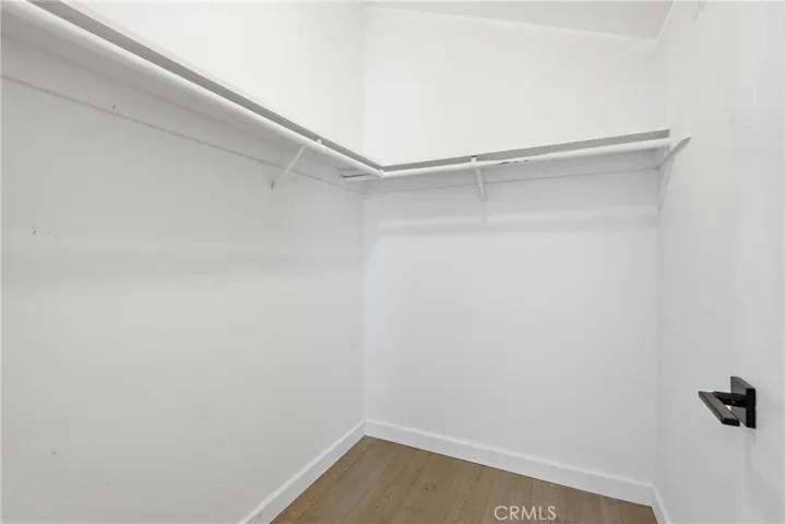 Walk in closet in 2nd bedroom.