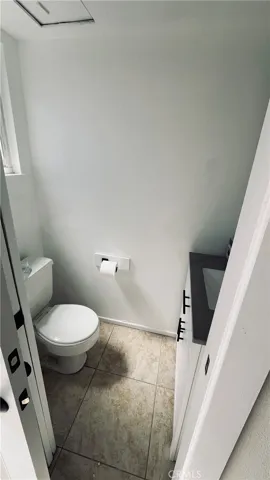 Downstairs powder room was just renovated.