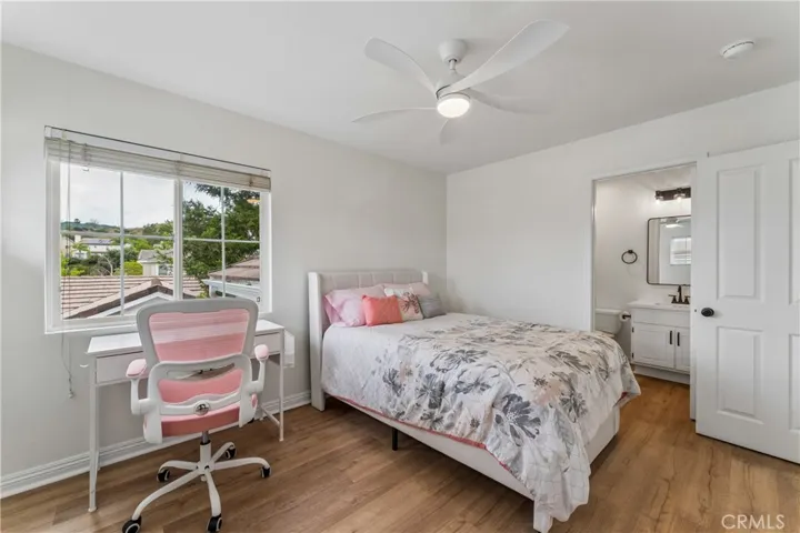 Upstairs bedroom 3, featuring a private en-suite bathroom.