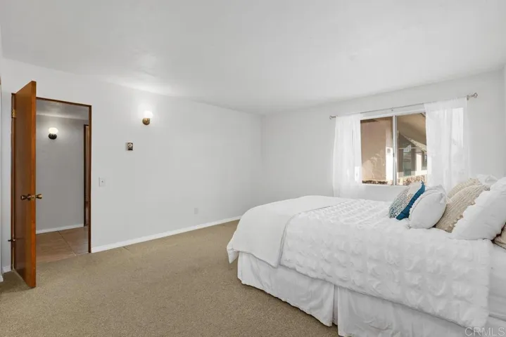 Shows bedroom entry form hall