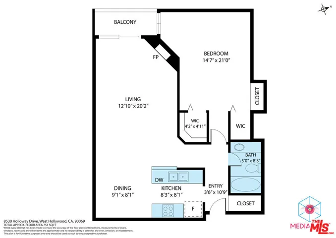 8530 Holloway Drive 303, West Hollywood, California 90069