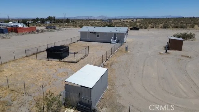 Aerial view of the back