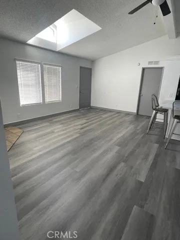 Living room with skylight