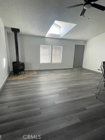 Living room with fireplace