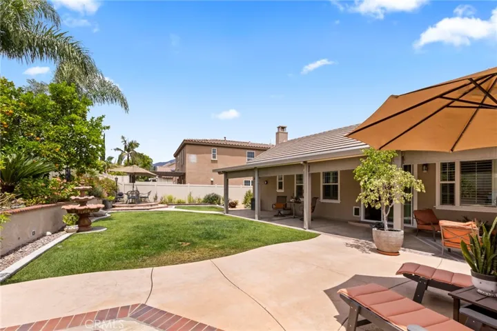 Expansive backyard